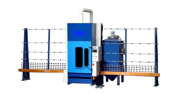 Decorate Glass Processing Vertical Flat Glass Frosting Sand Blasting Machine for Sale Glass Factory