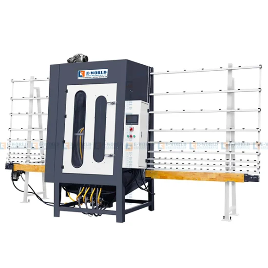 PS1600 High Efficiency Automatic Glass Frosting Machine Vertical Sandblasting Machinery