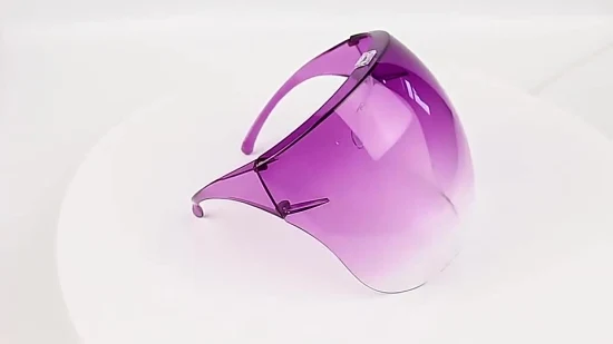 Protective High Quality Colourful Clear Frame Face Shield Safety Faceshield Mask with Anti Fog Anti